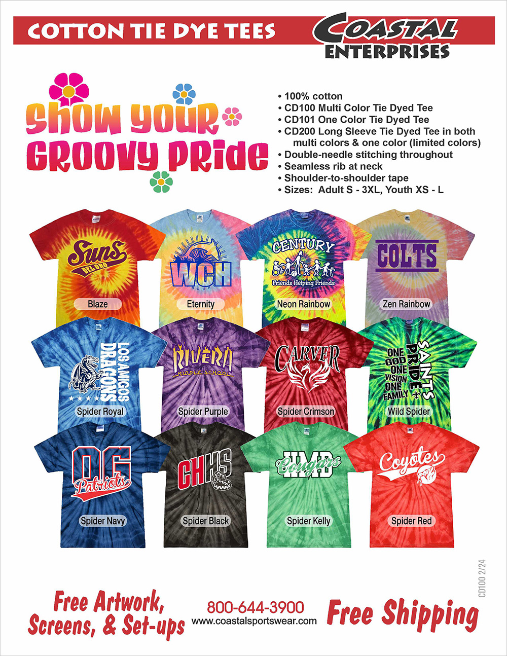 Tie Dye Tees & Sweatshirts